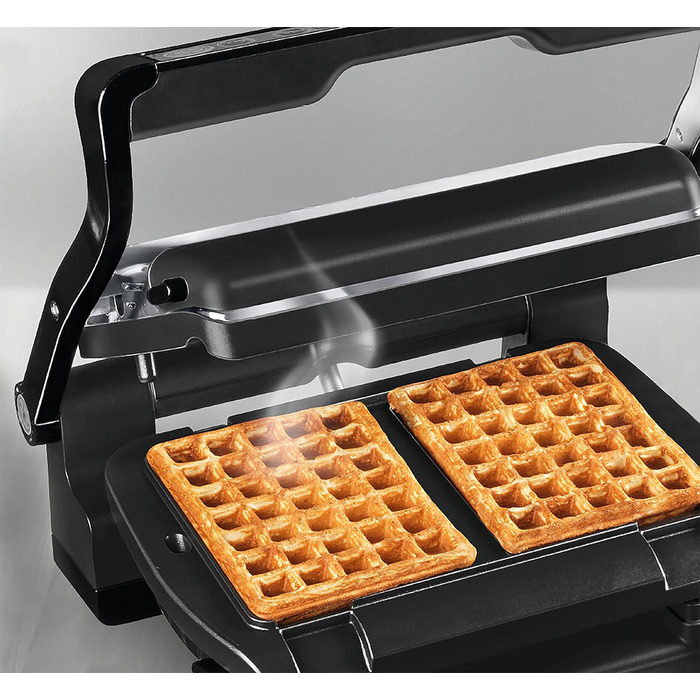 Вафельниця-насадка Tefal XA7248 для гриля OptiGrill, чорна