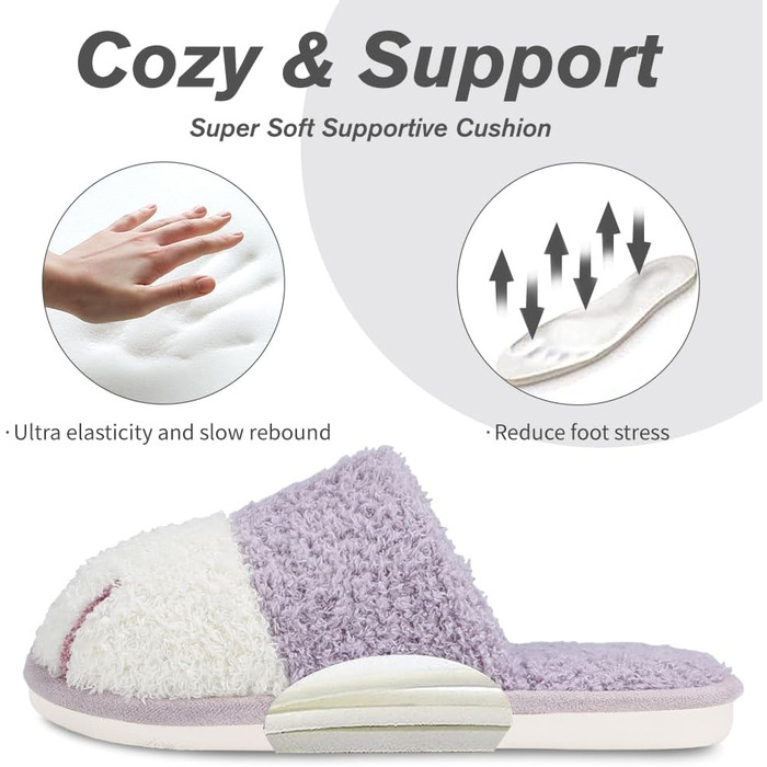 Теплі плюшеві тапочки для дому з принтом лапок собак - жіночі та чоловічі, неслизькі, кольору лавандовий, розмір 36/37 EU