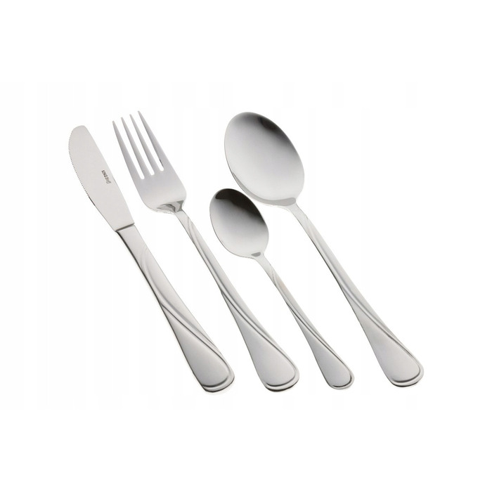 Набір столових приборів Kinghoff на 72 предмети для 12 осіб, метал, глянцевий