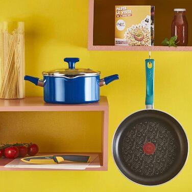 Tefal Chefclub Brat La Vista – Сковорода з антипригарним покриттям Titanium, індукційна, з термоіндикатором, зелена