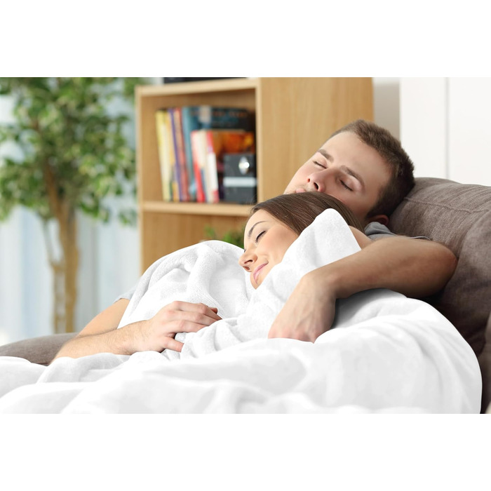 Плед Utopia Bedding: теплий та м'який флісовий плед 200x150 см для ліжка, дивана та крісла (білий)