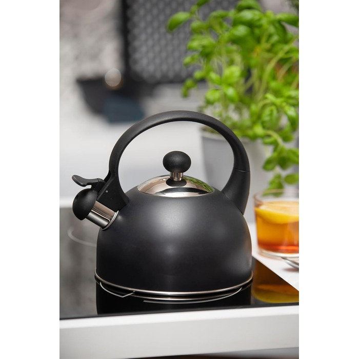 Чайник електричний Galicja Molly з нержавіючої сталі, 1.7л, зелений (антрацит)