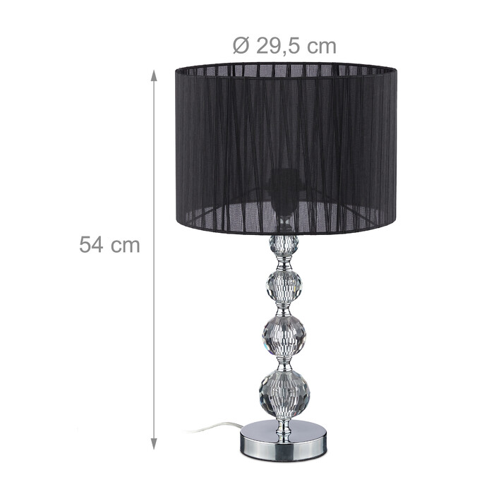 Relaxdays Table Lamp Crystal