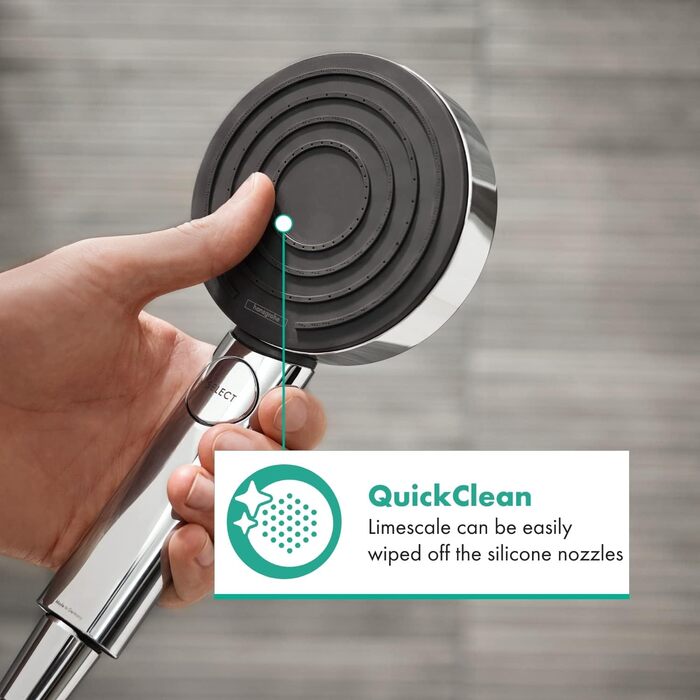 Душова лійка Hansgrohe Pulsify Select S з функцією PowderRain, 105 мм (Хром, 6 л/хв, Antikalk)