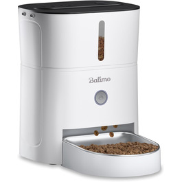 Автоматичний годівниця для котів Balimo 3L з таймером, нічником та мискою з нержавіючої сталі, для собак та котів, Fresh Lock