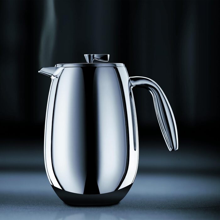 Френч-прес Bodum Columbia, подвійні стінки, нержавіюча сталь, 0,5 л, для кави, можна мити в посудомийній машині, глянцевий