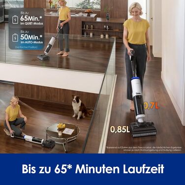 Вертикальний миючий пилосос Tineco Floor ONE S7 Stretch Turbo з функцією FlashDry та DualBlock