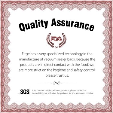 Fitge Vacuum Bags 170µm 15x25cm + 20x30cm + 30x40cm 150 Bags for all vacuum sealers Vacuum bags for food BPA-free, strong & tear-resistant Pro vacuum film Sous Vide freezer bags