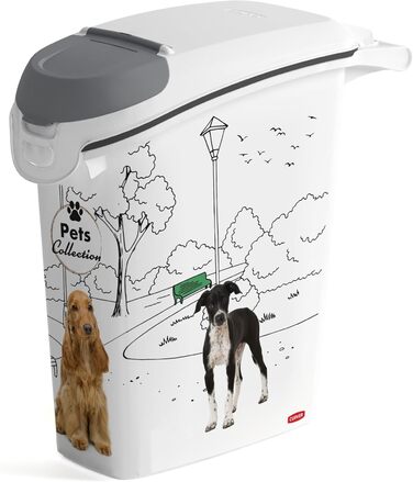Curver PetLife Контейнер для корму 10 кг / 23Л, сухий корм для собак, 23,5x49,7x50,30 см