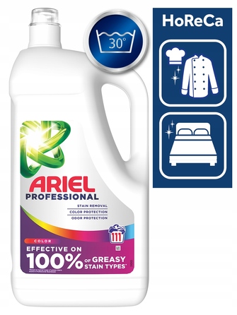 Рідкий засіб для прання Ariel Professional універсальний для кольорових речей, 4,955 л (111 прань)