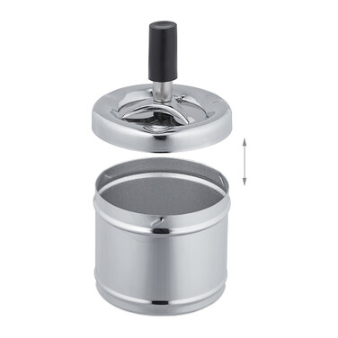 Relaxdays ashtray with lid