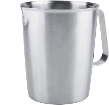 2000 ml Stainless Steel Measuring Cup, Measuring Pitcher with Handle for Latte Art Espresso Machines