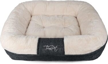 LunaLounge Snuggle Bed for Dogs and Cats in 3 Sizes and Colors (L, Beige)
