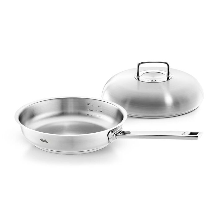 Набір сковорідок Fissler Original-Profi 2 шт. (28 см) з кришкою, нержавіюча сталь, для індукційних плит