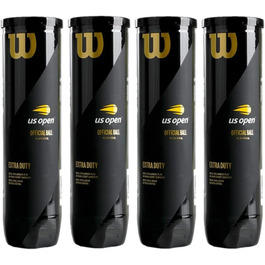 Wilson US Open Tennis Balls - 4 Pack Can