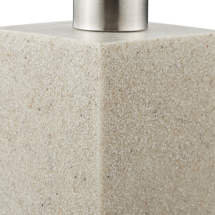 Relaxdays Stainless Steel Soap Dispenser, Rectangular