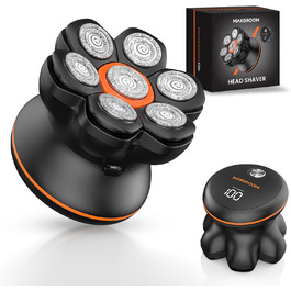 MAXGROOM Голєва машина для чоловіків, 7D Голєва головка, водонепроникна IPX6, плаваюча головка, LED-дисплей, для подорожей та дому, USB-C зарядка, чорний