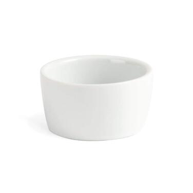 Olympia white butter dishes, 62 mm, porcelain, innovative design, 12 pieces