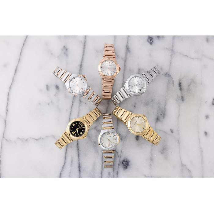 Жіночий наручний годинник-браслет Anne Klein золотистого кольору