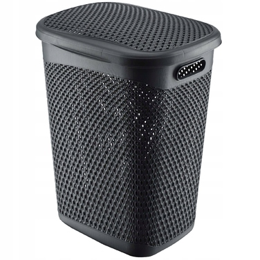 Кошик для білизни KADAX з кришкою, 55 л, сірий