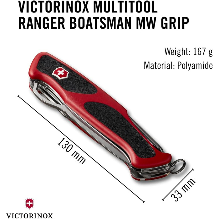 Мультитул Victorinox Ranger 79 M - Швейцарський ніж, 12 функцій, з фіксатором леза, викрутка