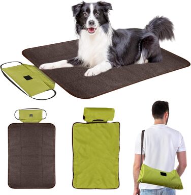 Складана водонепроникна ковдра для собак на прогулянку - килимок для собак Outdoor, 100 x 70 см, нековзний - ковдра для домашніх тварин, собак, цуценят, котів