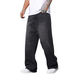 Чоловічі джинси Zewool Baggy Y2K чорні, широкі, вільні, стиль Hip Hop, розмір M
