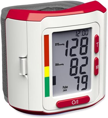 Тонометр на зап'ястя Scala SC 6400 - точний вимірювач артеріального тиску з індикатором ВООЗ, 85 місця пам'яті, Fuzzy Logic, з коробкою та батарейками, манжета 13,5-19,5 см