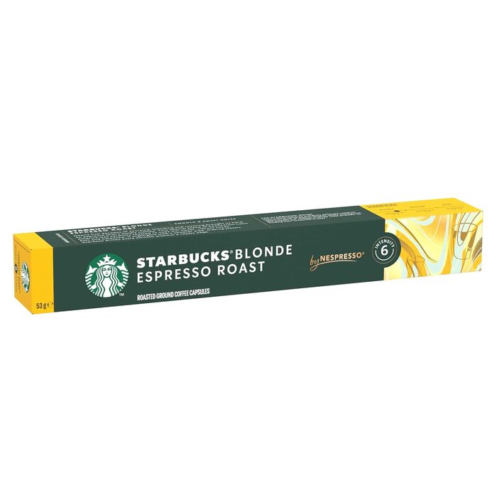 Кава Starbucks Blonde Espresso Roast сумісна з Nespresso, 100 капсул, 53г
