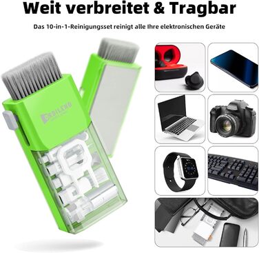 Набір для чищення клавіатури Ordilend: для смартфонів, ноутбуків, планшетів, ПК, моніторів, AirPods, з пульверизатором та щіткою