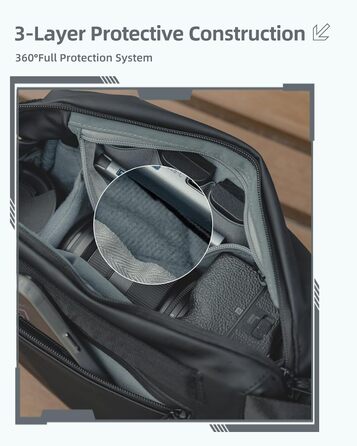 Чохол-сумка на плече для камери LLANO для DSLR/беззеркальних камер, зелений