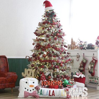 41 штука прикрас для ялинки Sea Team: міцні пластикові кулі з ниткою, 60 мм (блакитний, золотий, червоний), 30 мм