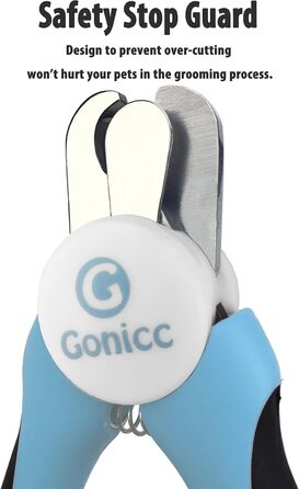 Ножиці для обрізання кігтів собак та котів Gonicc Profi - професійні ножиці з нержавіючої сталі для середніх та маленьких тварин
