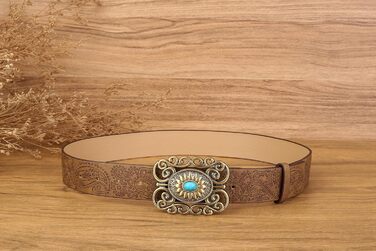 Жіночий шкіряний ремінь Chic Diary в ковбойському стилі, вінтажний пояс для джинсів коричневого кольору