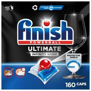 Таблетки для посудомийних машин Finish Ultimate Infinity Shine, економ-упаковка 160 шт