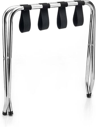 CARO-Furniture Suitcase Stand Luggage Rack Suitcase Stand, Chrome-plated Metal, Folding