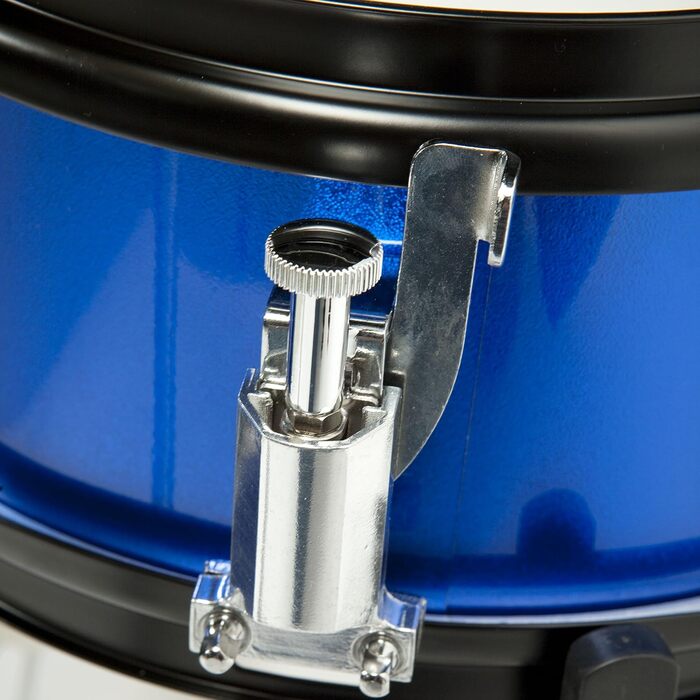 Fame 5-Piece Drum Set Blue: Комплект барабанів з бас-барабаном, томами, малим барабаном, фурнітурою та стільчиком, з аксесуарами та паличками