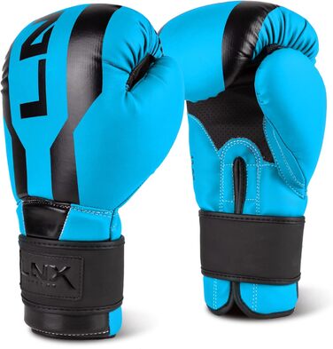 Боксерські рукавички LNX Stealth - чоловічі/жіночі, 8-16 Oz, для боксу, кікбоксингу, муай-тай, ММА, спарингу, тренувань, матеріал: Ultimatte Aqua (403)