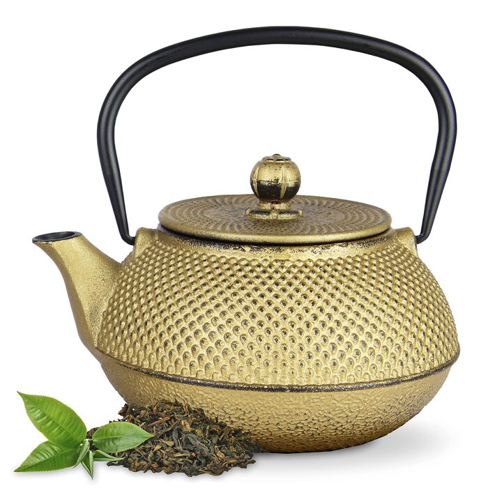 Чайник заварний чавунний TEEKANNE у японському стилі (800 мл) з нержавіючою сталею, преміум-якість
