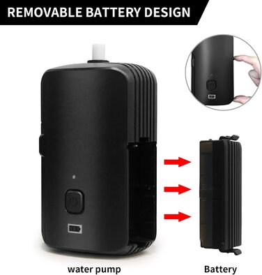 Портативна душ Koopsmate для кемпінгу та відпочинку на природі: 4400mAh, LED-ліхтар, сильний струмінь, легка та зручна