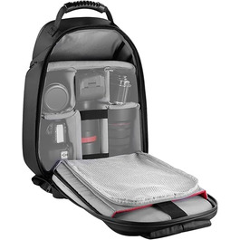 Сумка для фотокамери NEEWER Basics: водонепроникний рюкзак для фотографів, сумісний з Sony, Canon, Nikon DSLR та бездзеркальними камерами, чорний (PB26)