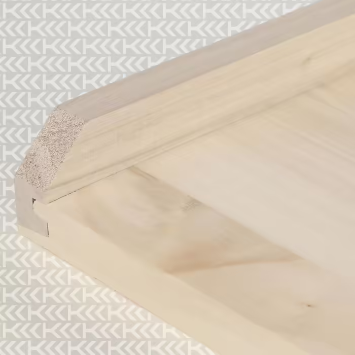 Дерев'яна дошка для тіста KADAX з тополі, 60x80 см, двостороння, з бортиками, традиційна для приготування локшини, випічки та вареників