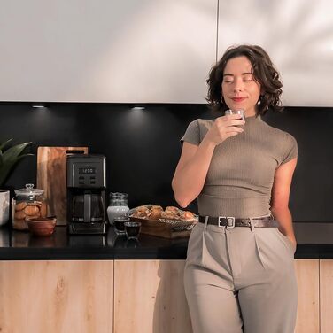 Кавомашина Cecotec Coffee 56 Time: програмування, нержавіюча сталь, LCD, 1.3л, 12 чашок, автовимкнення