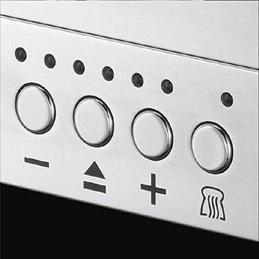 Russell Hobbs Toaster [Slot for 2 slices / 1 wide slice of bread] Elegance Glass/Stainless Steel (extra wide toast slot, including bun attachment, 6 browning levels + defrost & reheat function) 23380-56