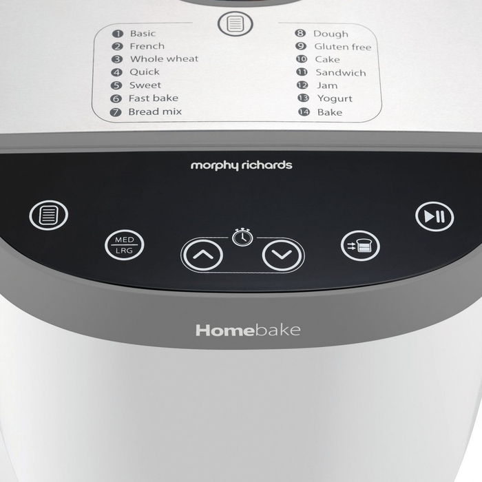 Хлібопічка Morphy Richards 502001, біла, 600 Вт