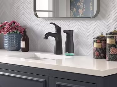 AIKE Automatic Soap Dispenser, Stainless Steel, 420 ml Rechargeable Soap Dispenser with USB Magnetic Connector, Soap Dispenser for Kitchen and Bathroom, IPX7 Waterproof