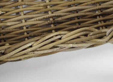 Корзина для собак Kobolo з ротанга з подушкою, 81x62x21 см