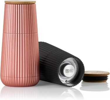 Набір для перцю та солі AdHoc MP155 Scape з керамічним млинком CeraCut®, регулювання помелу, темно-зелений та світло-зелений, у подарунковій упаковці