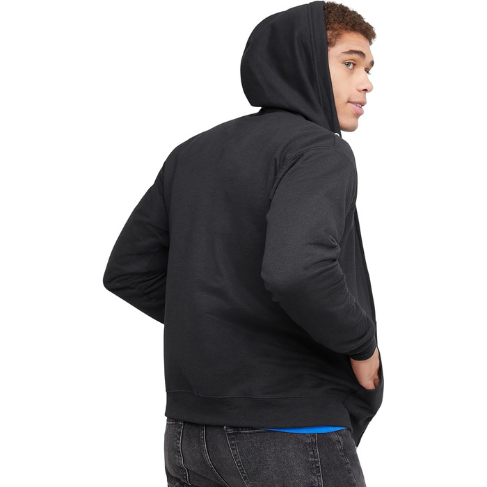 Чоловічий світшот Hanes з капюшоном, чорний, непрозорий