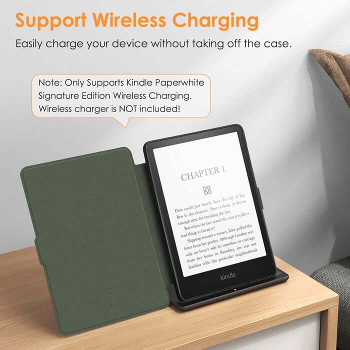 Чохол Fintie для Kindle Paperwhite 11 (2021) 6.8' (M2L3EK/M2L4EK) - Автоматичний сон/пробудження, Alpingrün